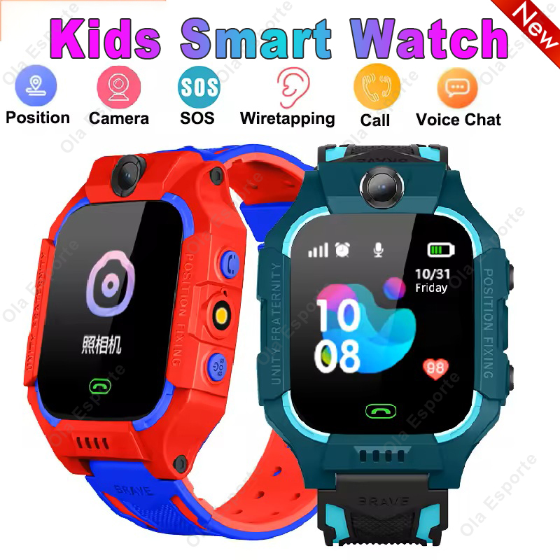 Smartwatch Watches Gift For Boys On Birthday - สมาร์ทวอทช์เด็ก 2G ใส่ซิมการ์ด นาฬิกาอัจฉริยะสำหรับเด็ก พร้อมระบบติดตาม SOS