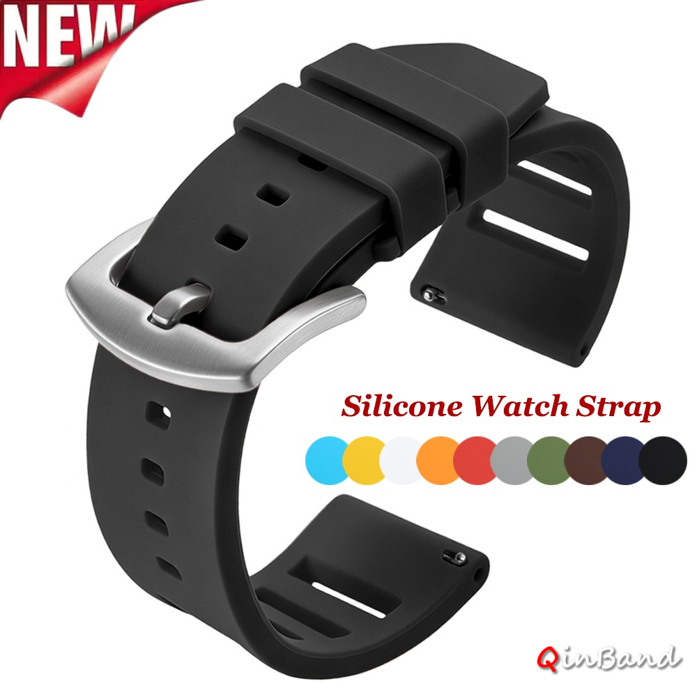 Seiko Watches Smartwatch - สายนาฬิกาซิลิโคนยางขนาด 20 มม. 22 มม. สำหรับนาฬิกาอัจฉริยะ