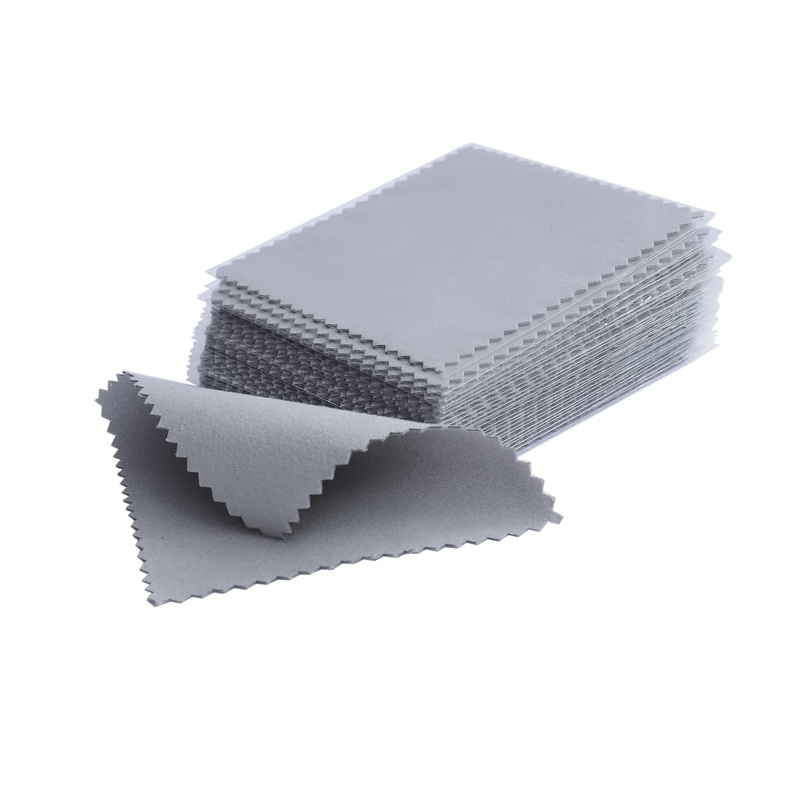 Watch Polishing Cloth - เครื่องเงินเครื่องขัดผ้าทำความสะอาดเครื่องประดับผ้าเช็ดทำความสะอาดสำหรับการทำความสะอาดทองคำขาวและทำให้แหวนทองเหลืองสะอาดเงางาม