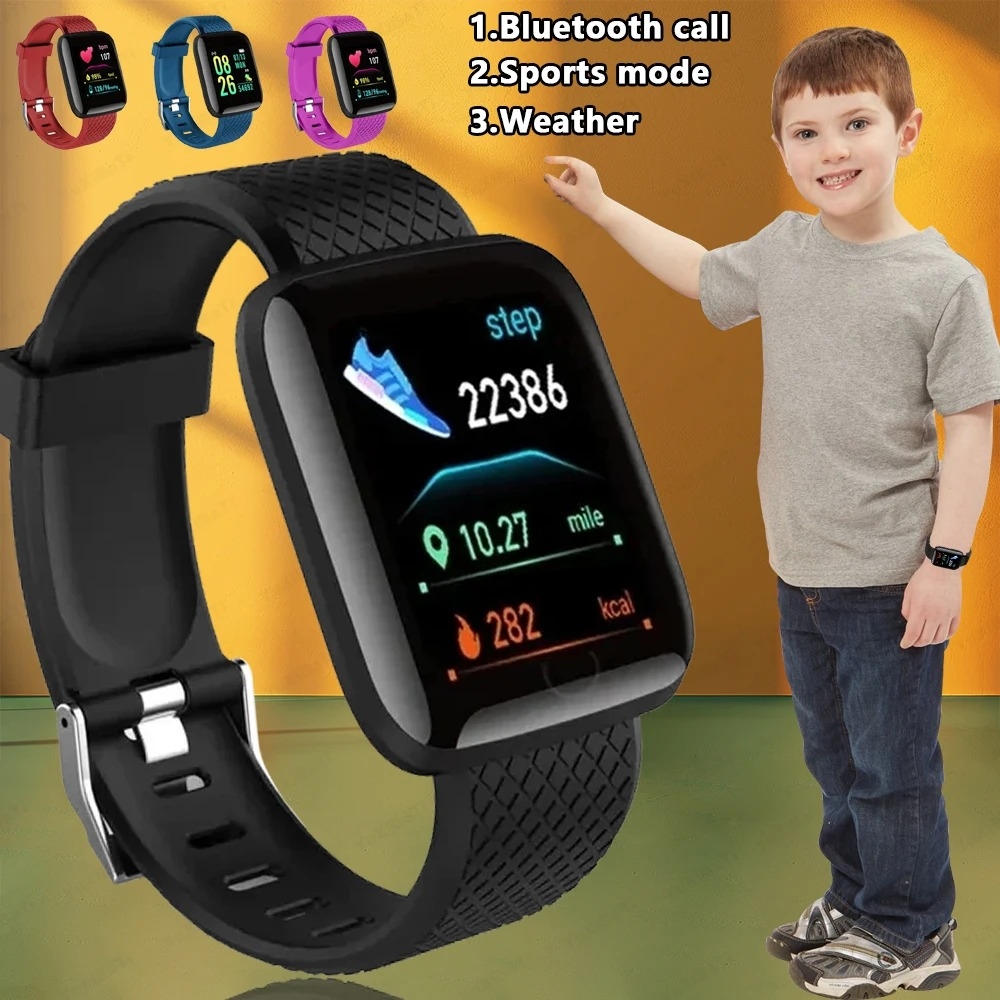 Smartwatch Digital Watches For Women - 2024 ใหม่สําหรับมัลติฟังก์ชั่นสมาร์ทนาฬิกาเด็กชายหญิงข้อความเตือนการควบคุมเพลงกีฬาขั้นตอนแคลอรี่ 116 Smartwatch นาฬิกาปลุก
