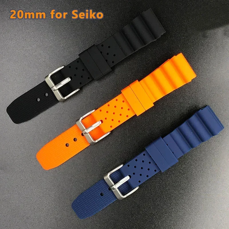 Citizen Watches Smartwatch - สร้อยข้อมือซิลิโคน 20 มม.สําหรับดําน้ํา Seiko สําหรับ CITIZEN