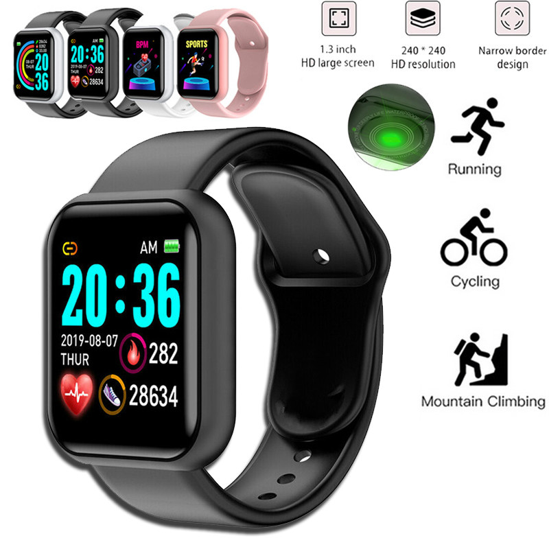 Smartwatch Digital Watches For Women - นาฬิกาความดันโลหิตHeart Rate Monitorผู้ชายผู้หญิงสมาร์ทสร้อยข้อมือIP67กันน้ำกีฬาฟิตเนสTrackerสำหรับAndroid IOS
