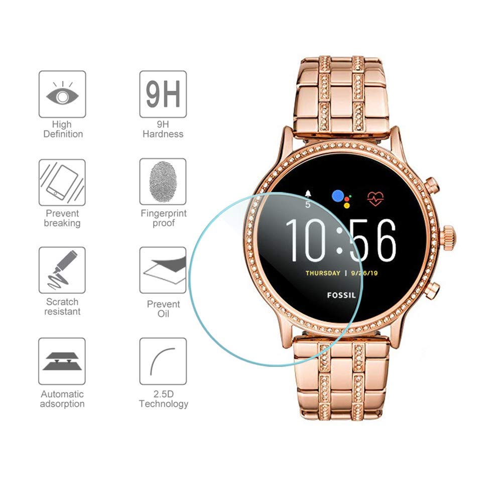 ฟิล์มกระจกนิรภัย2ชิ้นสำหรับ Fo - Fossil Watches Smartwatch Gen 5 บทวิจารณ์และราคา