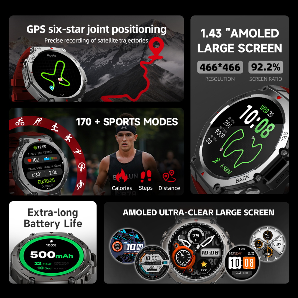 SKMEI นาฬิกาสมาร์ทวอทช์สำหรับเ - Watch Smartwatch Android บทวิจารณ์และราคา