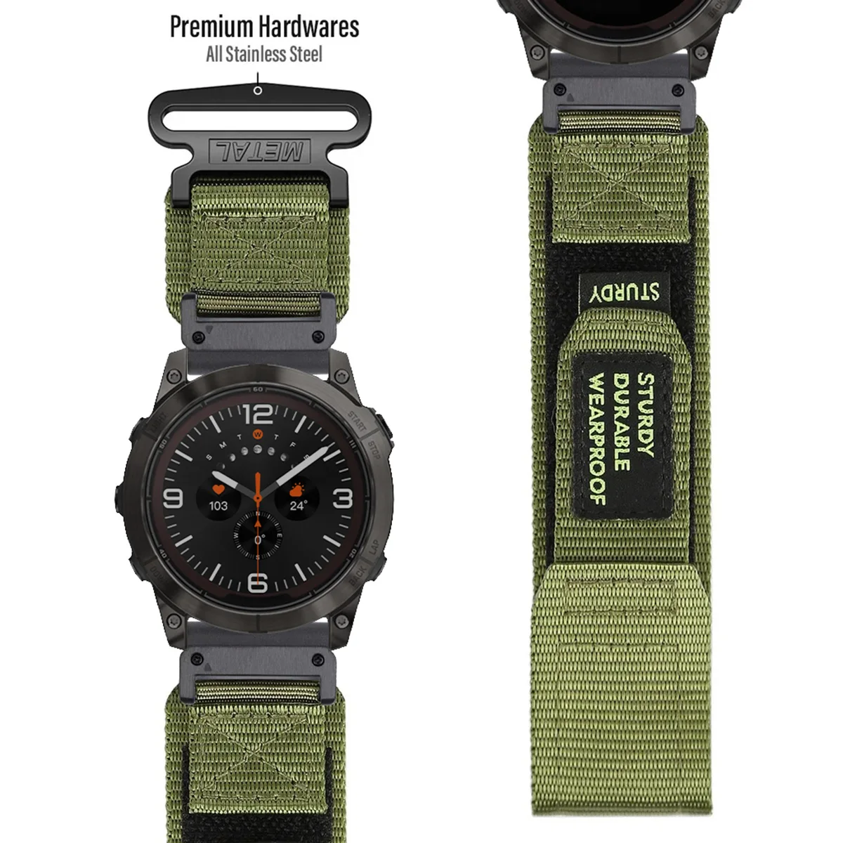 22 มม.26 มม.สายไนลอนสําหรับ Ga - Watch Smartwatch Android บทวิจารณ์และราคา