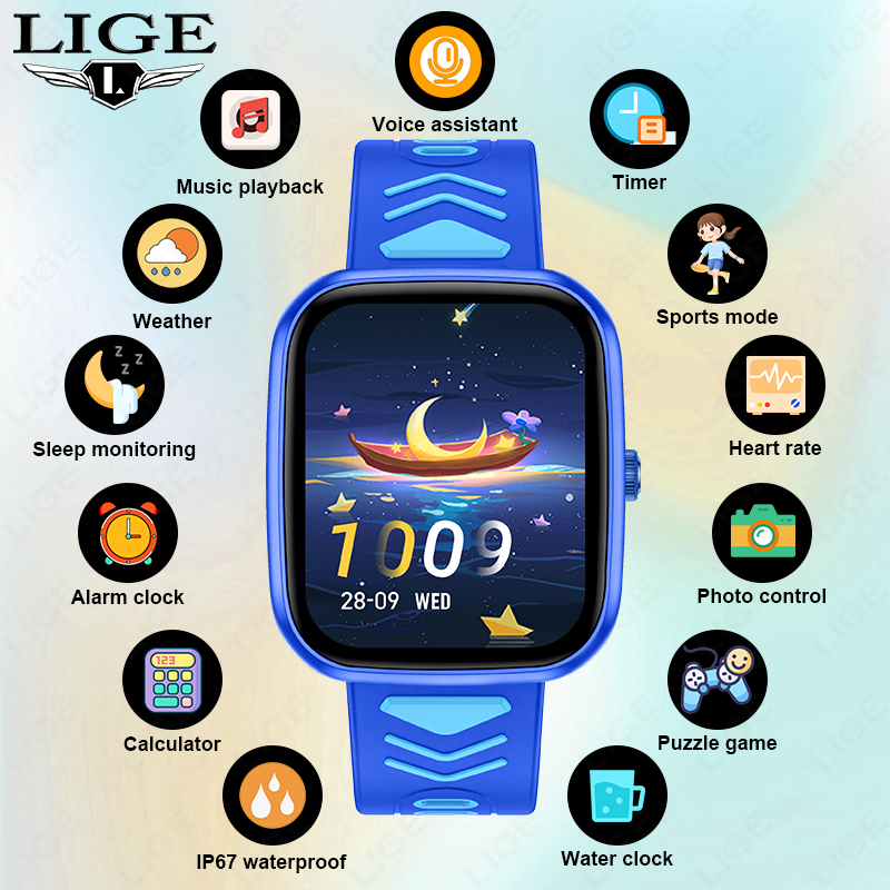 นาฬิกาอัจฉริยะสำหรับเด็ก LIGE  - Smartwatch Watches Gift For Boys On Birthday บทวิจารณ์และราคา