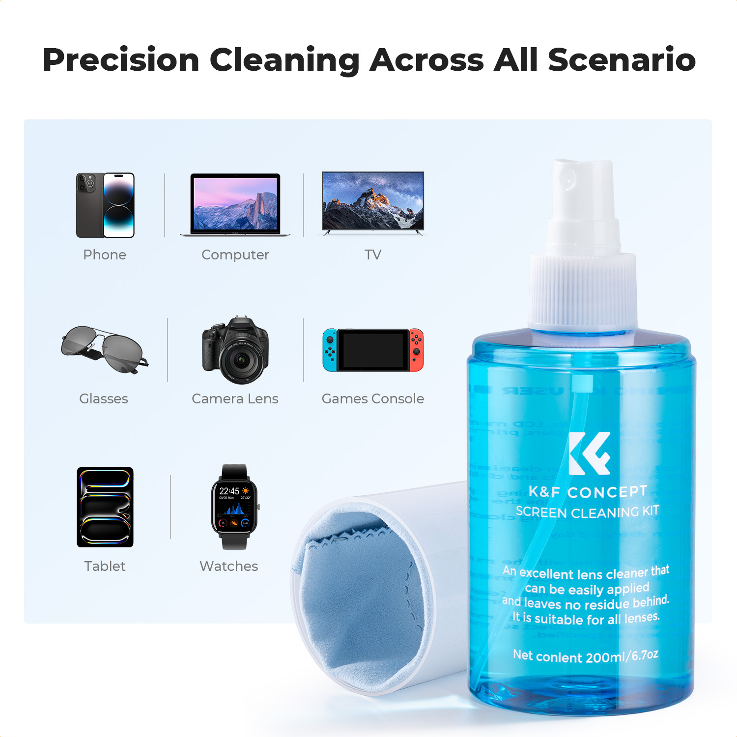 K&F CONCEPT สเปรย์ทำความสะอาดห - Watch Polishing Cloth บทวิจารณ์และราคา