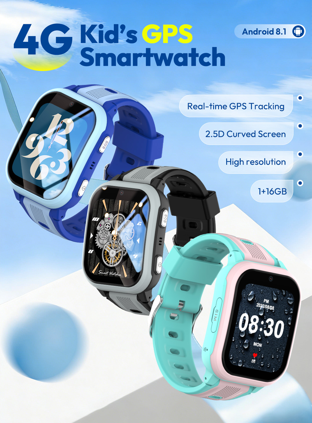 KT41 สมาร์ทวอทช์ - นาฬิกาโทรศั - Smartwatch Watches Gift For Boys On Birthday บทวิจารณ์และราคา
